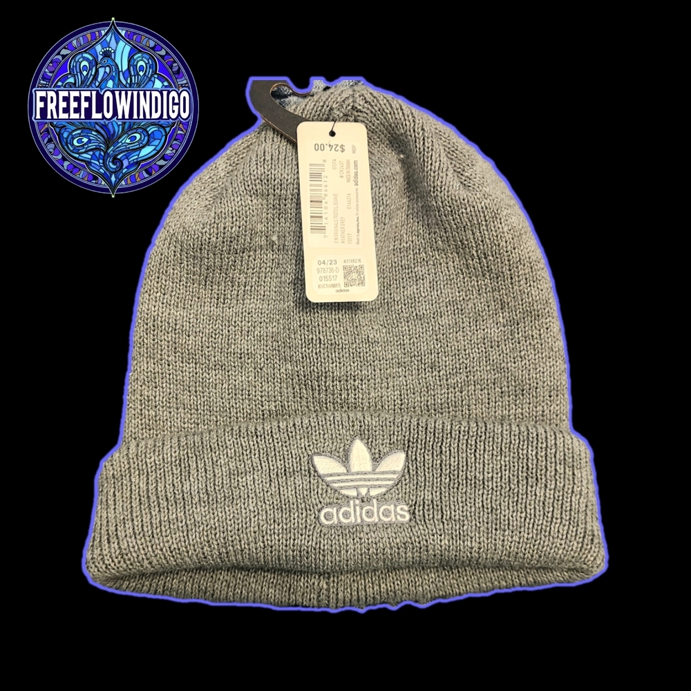NWT | Adidas Heather GREY Knit Beanie